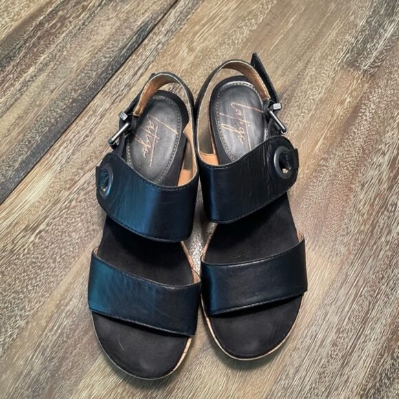 Anthropologie Latigo Lauren Platform Wedge Sandal Size 7.5 - Picture 9 of 10